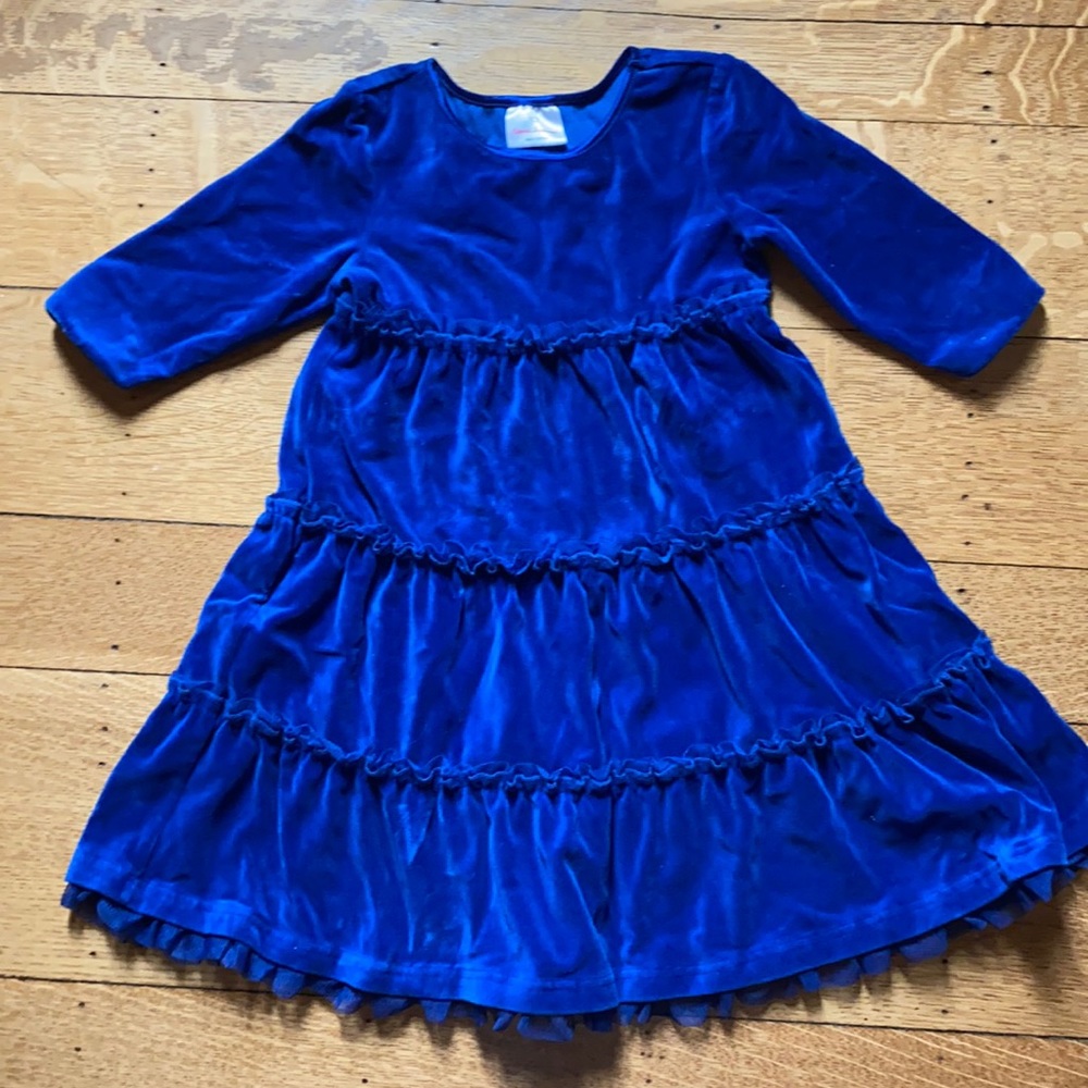 Velour tiered Hanna Andersson dress